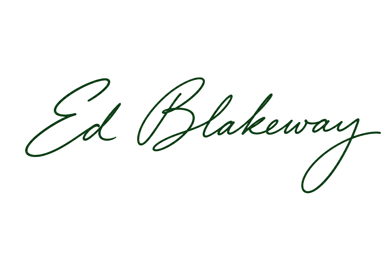 Ed Blakeway signature